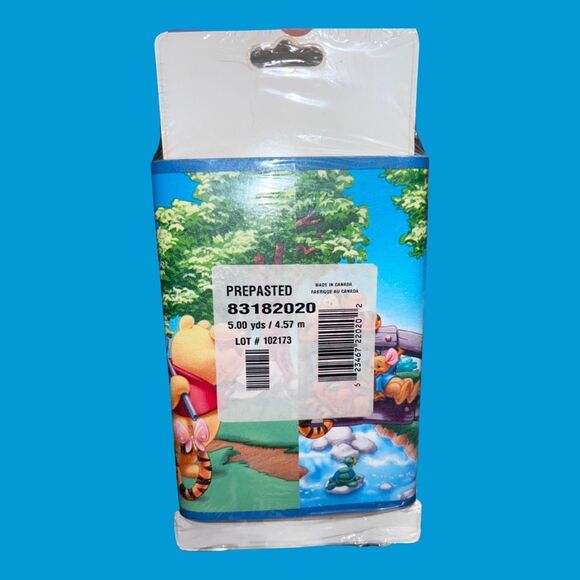 2 NIP Vintage Disney Winnie the Pooh Pre Pasted Wallpaper Border 5 Yds Each B12 - Picture 3 of 6